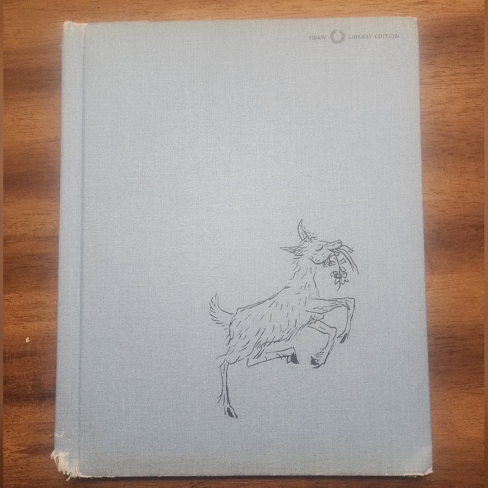 The Three Billy Goats Gruff Light Blue Hardcover Book, 1957